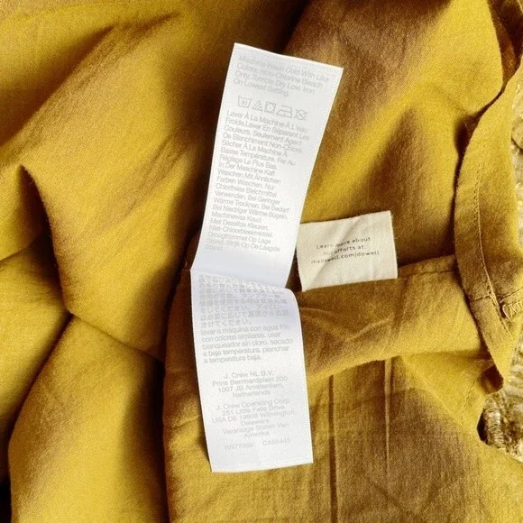 NWT Madewell Daisy Stitch Ruffle Sleeve Flowy Midi Dress Weathered Olive Size 2X - Picture 14 of 15